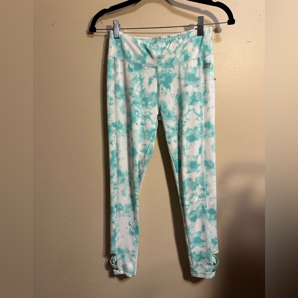 Pants - Mint Tie-Dye High Rise Active Leggings